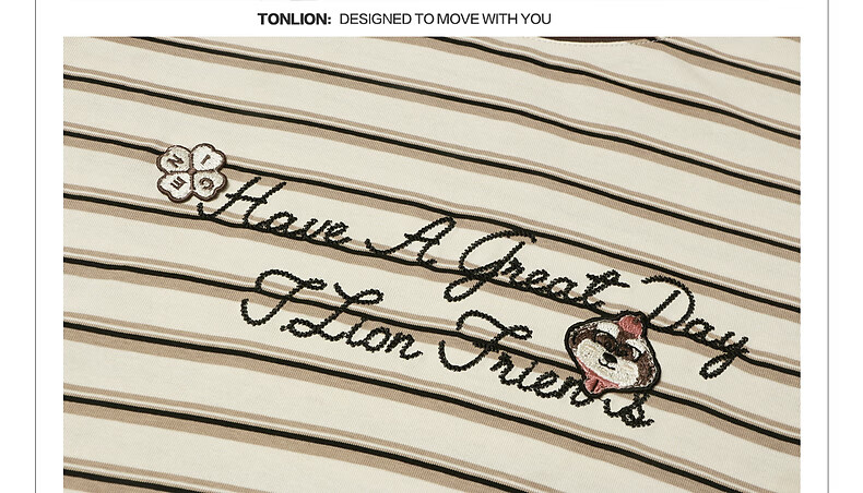 TonLion 2026 Summer New Women's Striped Short Sleeve T-Shirt Loose Casual American College Style Fashionable Top 18