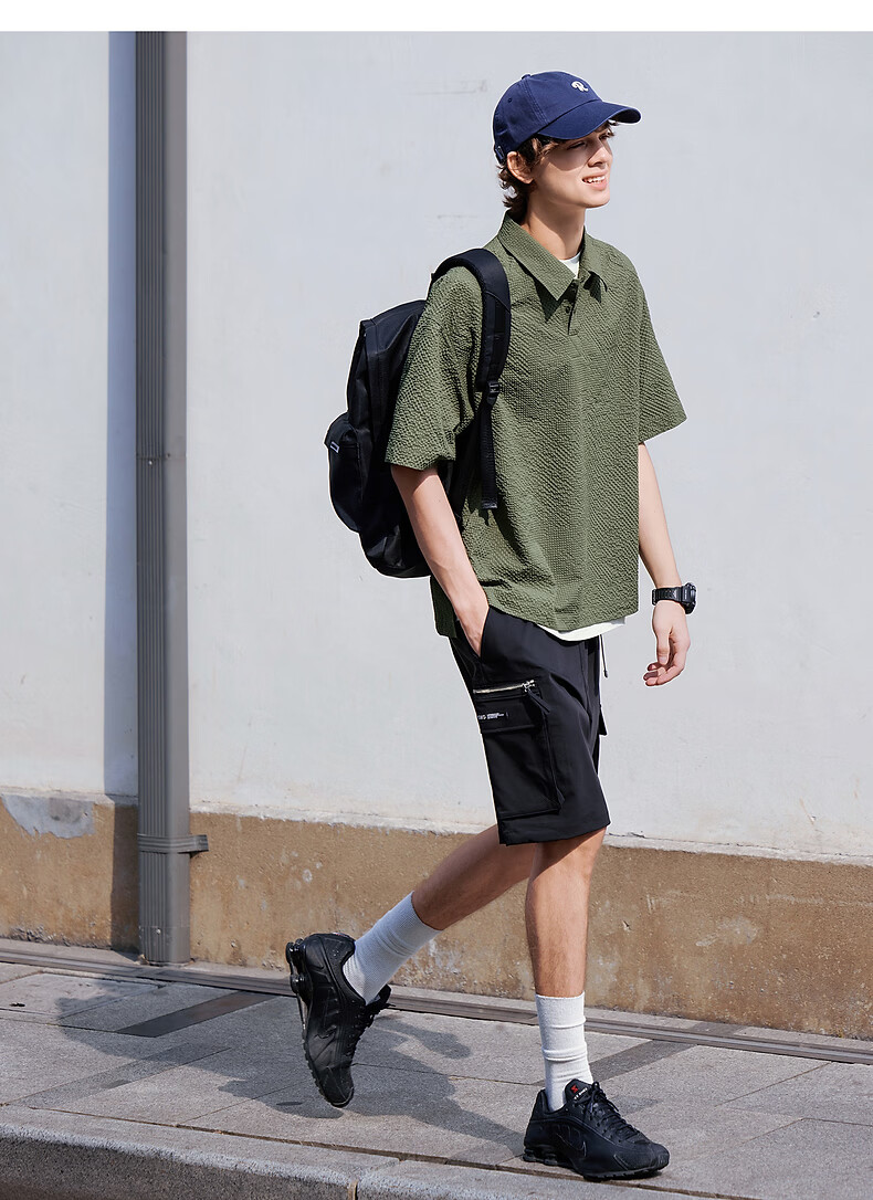 TonLion Men's Short Sleeve Polo Shirt 2026 Summer New Lapel Loose Fit Stylish High-End Trendy Top 13