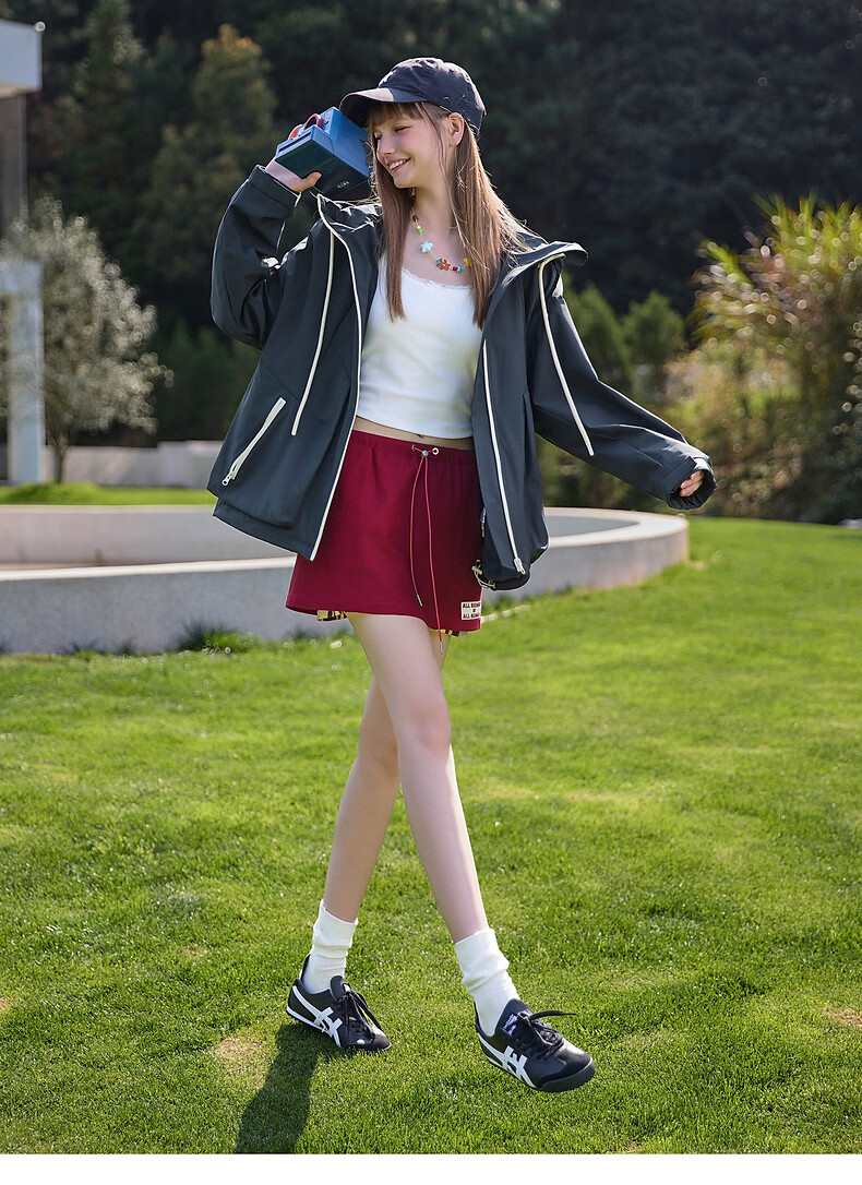 TonLion 2026 Spring New Women's Hooded Short Jacket Japanese Style Loose Design Sports Casual Jacket 7