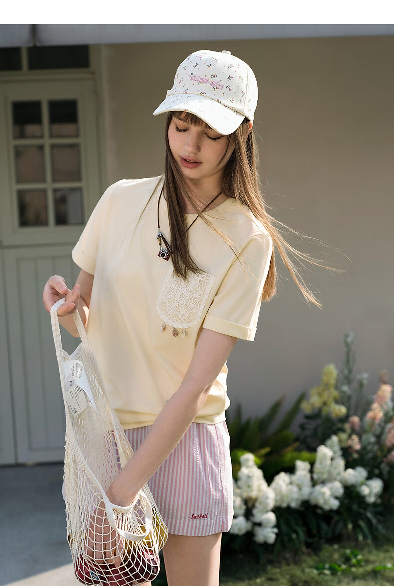 TonLion 2026 Summer New Women's Short Sleeve T-Shirt French Style Unique Design Casual Loose Top 4