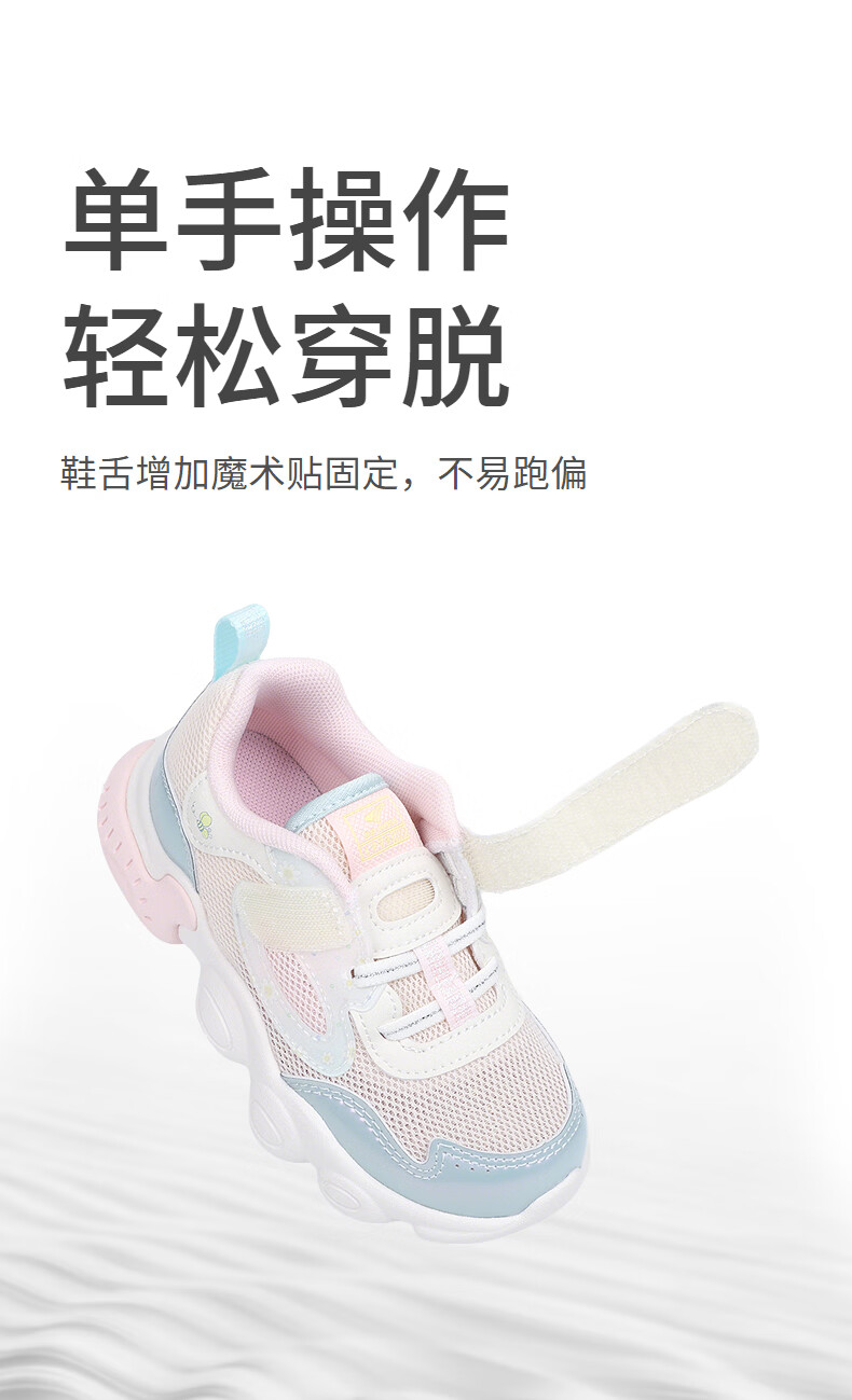 DR·KONG Spring Breathable Baby Toddler Walking Shoes for Boys and Girls Beige/Grey/Blue Size 23 3