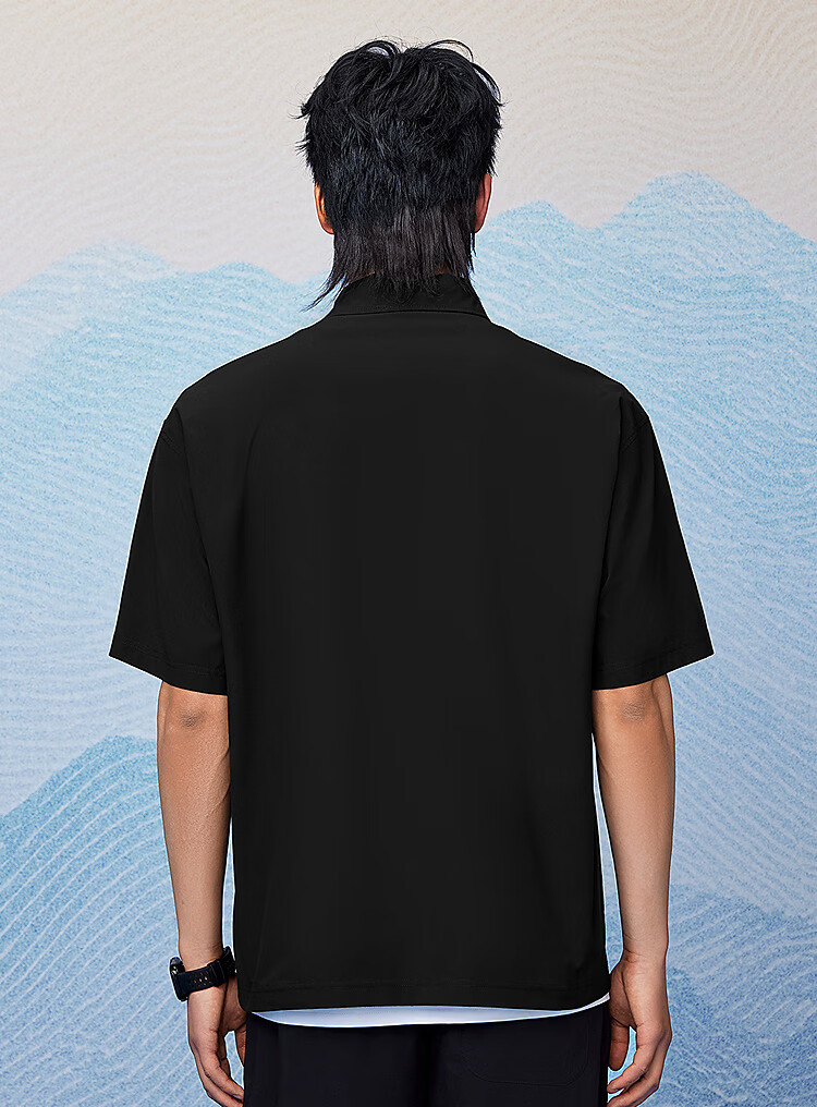 HLA Heilan Home Men's Short Sleeve Polo Shirt 26 Mountain Series Breathable Summer Short Sleeve 5