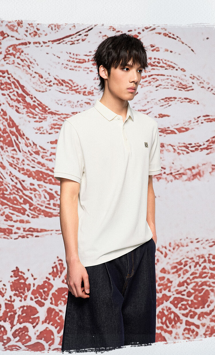 HLA Heilan Home Men's Short Sleeve Polo Shirt 26 Chinese Dragon Series Cooling Short Sleeve Summer Shirt 3