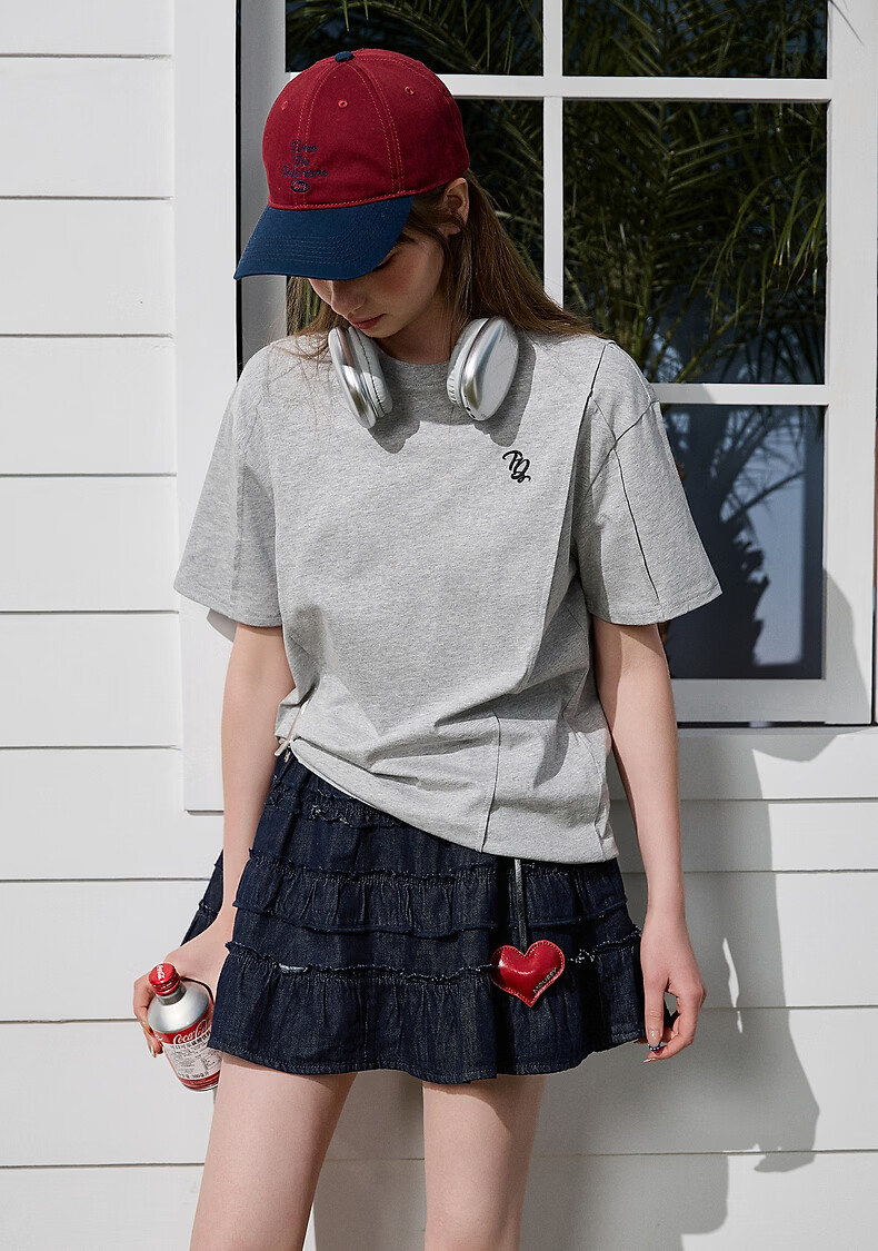 TonLion 2026 Summer New Women's Short Sleeve T-Shirt Chic Elegant Lightweight Top 2