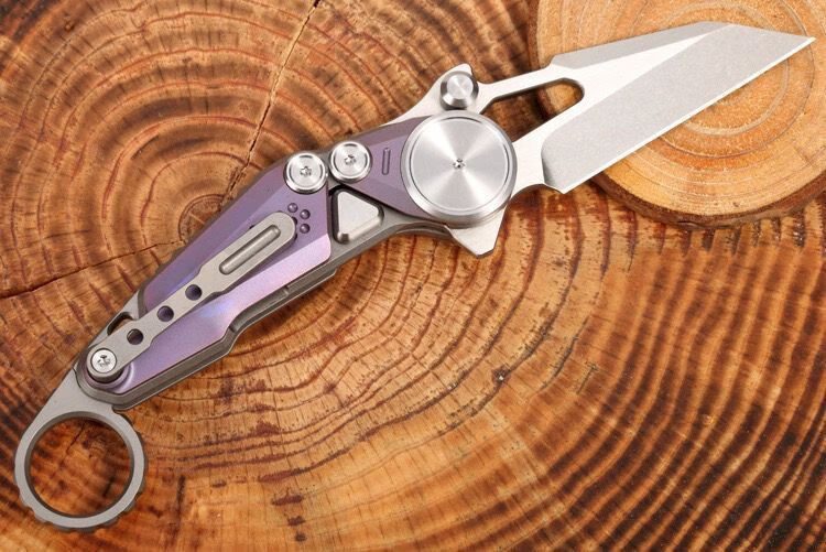 m390折叠刀 爪子刀noc机械爪折叠刀m390钢折刀钛合金小刀户外随身携带