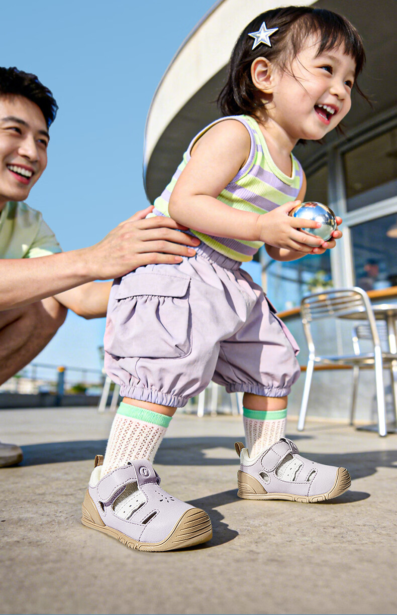 Ginoble Baby First Walking Shoes 2026 Summer New Breathable Sandals 0-1 Year Old Boys and Girls GB2560 Silver 5