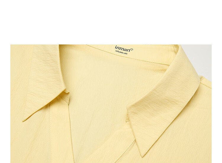 INMAN French Collar Drawstring Waist Sleeveless Shirt Yellow L Summer 2026 Women's New Slimming Sleeveless Top 10