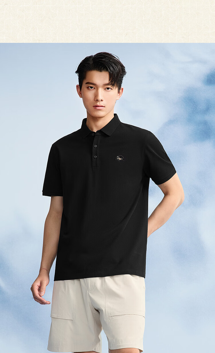 HLA Heilan Home Men's Short Sleeve Polo Shirt 2026 New Year of the Horse Summer Father's Day Gift 7
