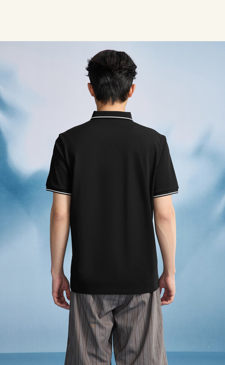 HLA Heilan Home Men's Short Sleeve Polo Shirt 2026 New Year of the Horse Cool and Breathable Summer Short Sleeve 13