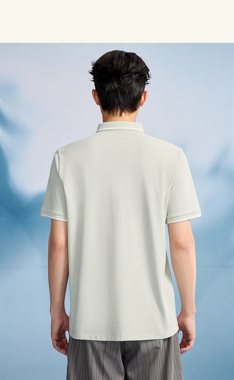 HLA Heilan Home Men's Short Sleeve Polo Shirt 26 Year of the Horse Cool Moisture-Wicking Summer Tee 13