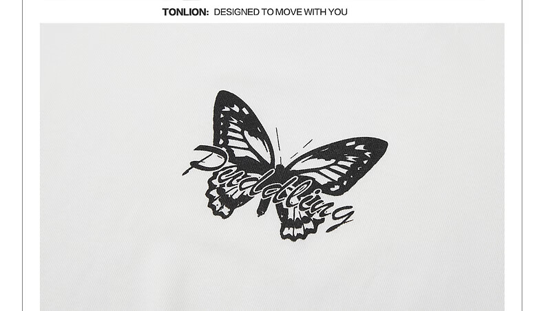 TonLion 2026 Summer Women's Printed Short Sleeve T-Shirt Butterfly Fashion Versatile Casual Premium Comfortable Women's T-Shirt 13