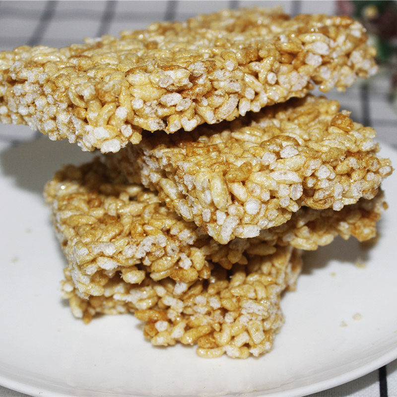 红糖米花酥爆米花糖16块/袋广西特产炒米酥脆糖糤8090后年货零食 红糖