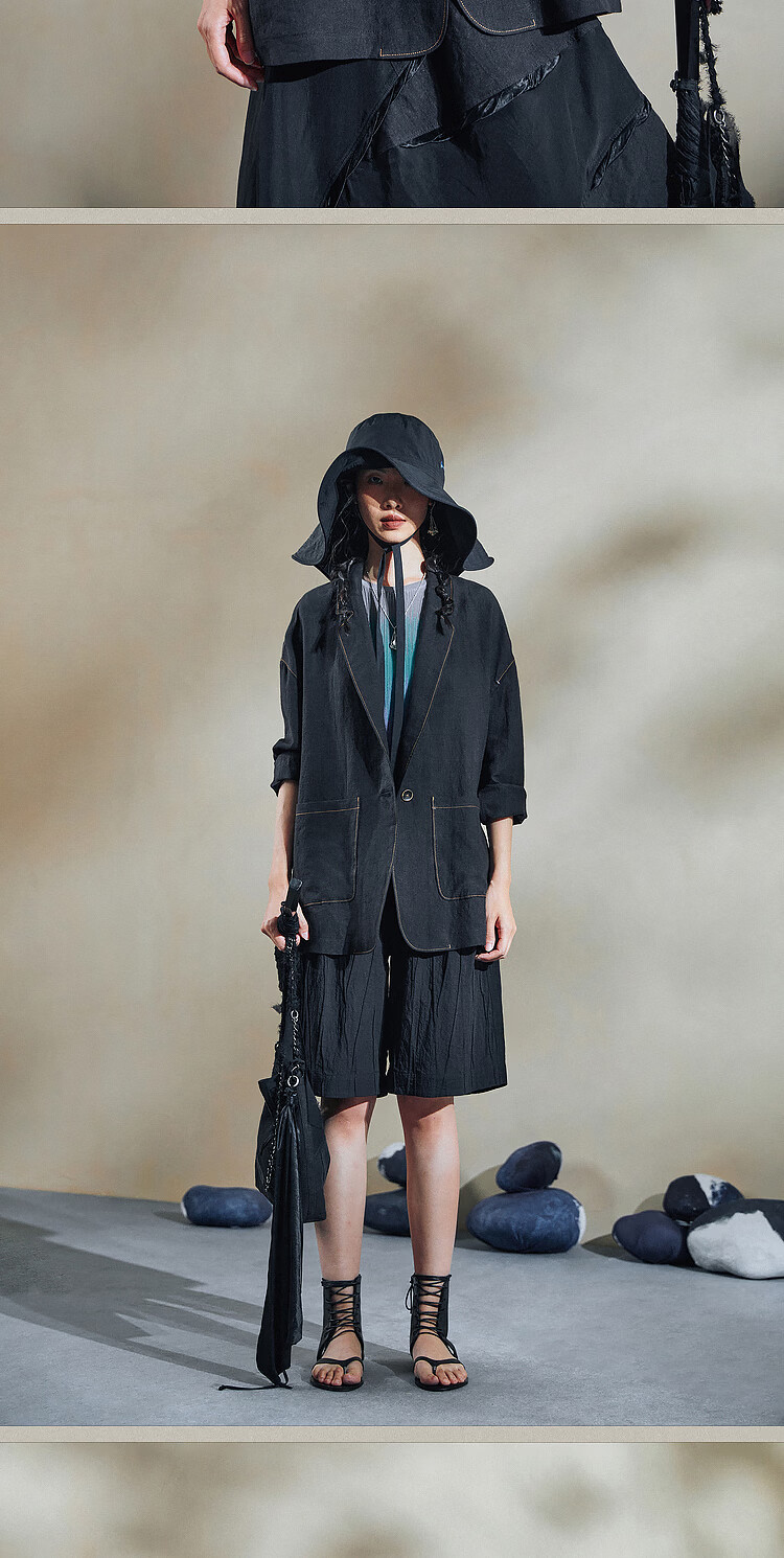 Rizhuo Original Design Women's 2026 Summer New High-End Lightweight Casual Commuter Linen Blazer Jacket 18