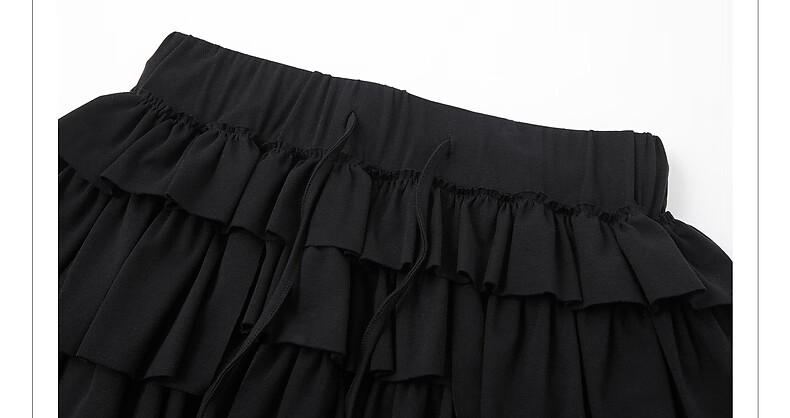 TonLion 2026 Summer Women's Layered Knit Midi Skirt Korean Style College Casual Midi Skirt 17