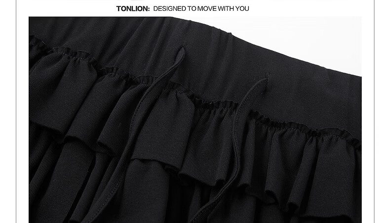 TonLion 2026 Summer Women's Layered Knit Midi Skirt Korean Style College Casual Midi Skirt 19