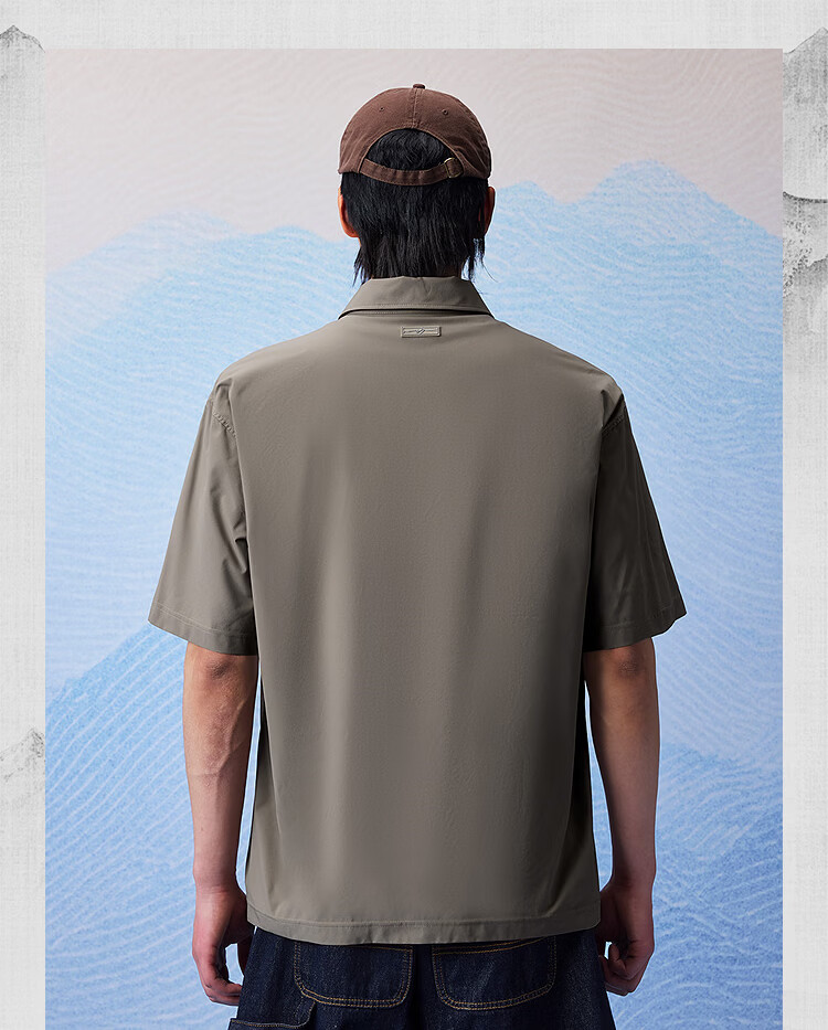 HLA Hailan Home Men's Short Sleeve Polo Shirt 26 Mountain Not High Series Sun Protection Summer Short Sleeve HNTPW2F183A 9