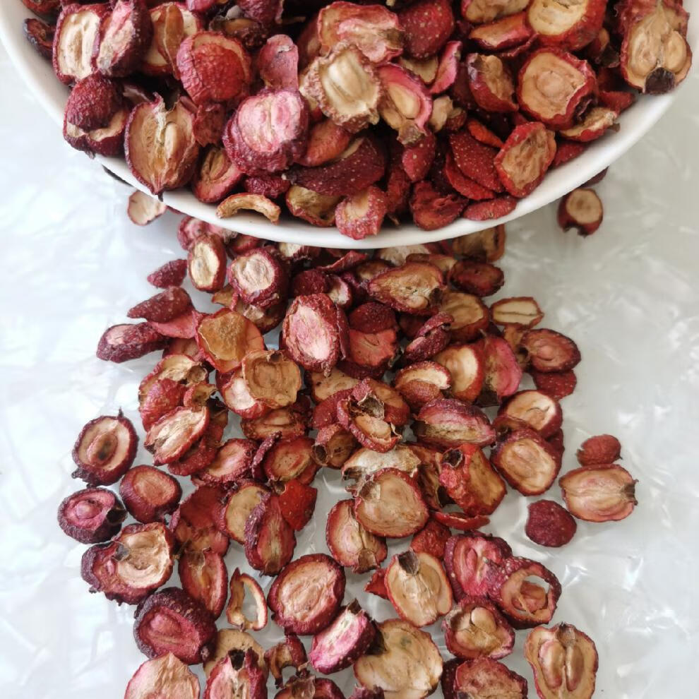 河北特产承德自晒山楂干山里红干野生山楂干引泡水无硫 1斤装500克