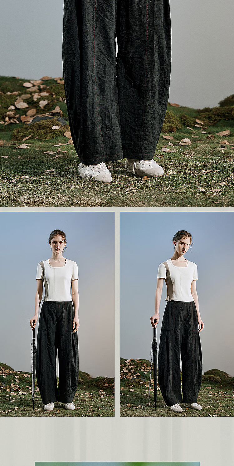 Rizhuo Original Design Cotton Linen Banana Pants 2026 Summer New Loose Casual Women's Trousers 10