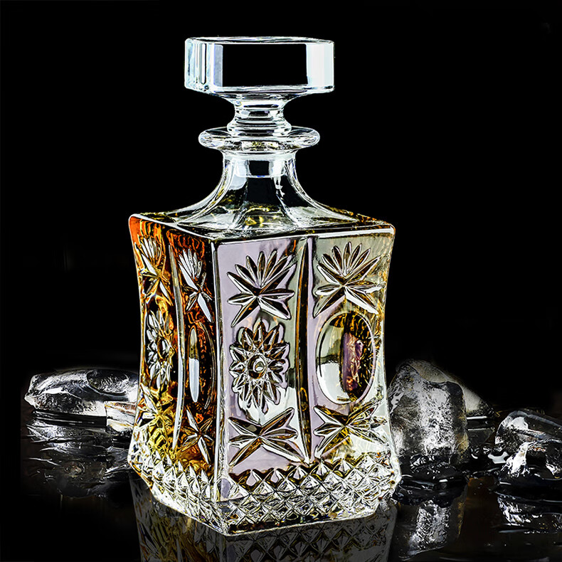 统树意大利进口水晶玻璃洋酒醒酒器家用葡萄酒泡酒瓶威士忌酒樽分酒瓶