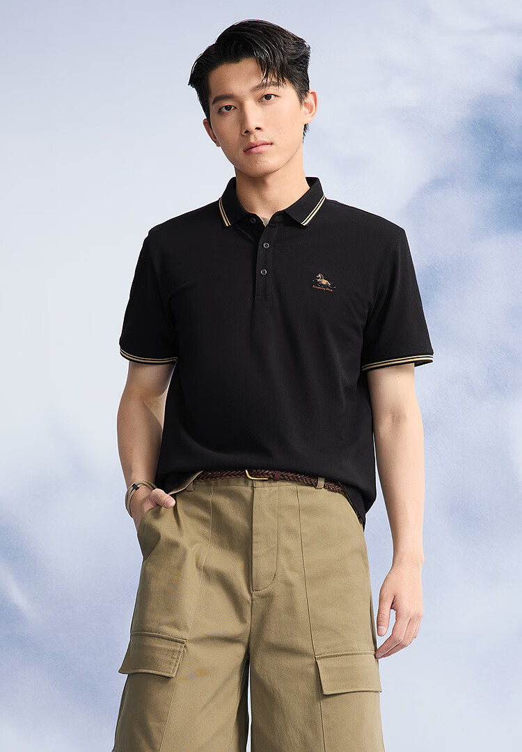 HLA Hailan Home Men's Short Sleeve Polo Shirt 26 New Summer Cool Touch Short Sleeve 6