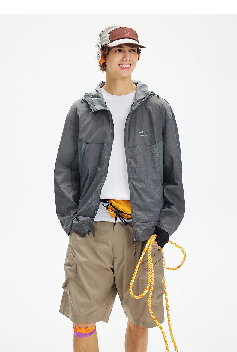 TonLion 2026 Summer New Men's Hooded Sun Protection Casual Stylish Youth Cool Jacket 4