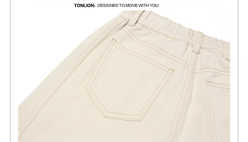 TonLion 2026 Summer New Women's White Denim Pants Simple Commuter Casual Loose Fit Trousers 21