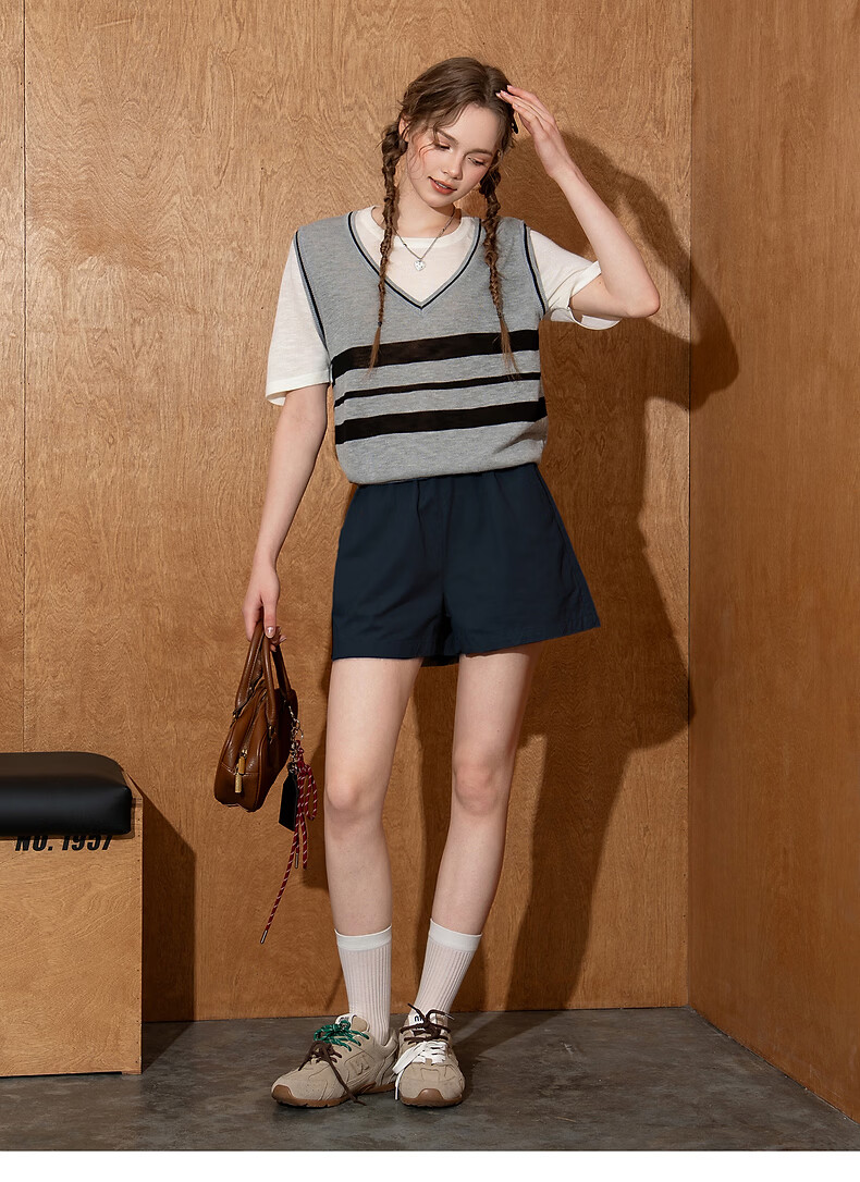 TonLion 2026 Summer New Women's Casual High-Waist Slim Loose Versatile Simple Fashion Shorts 15