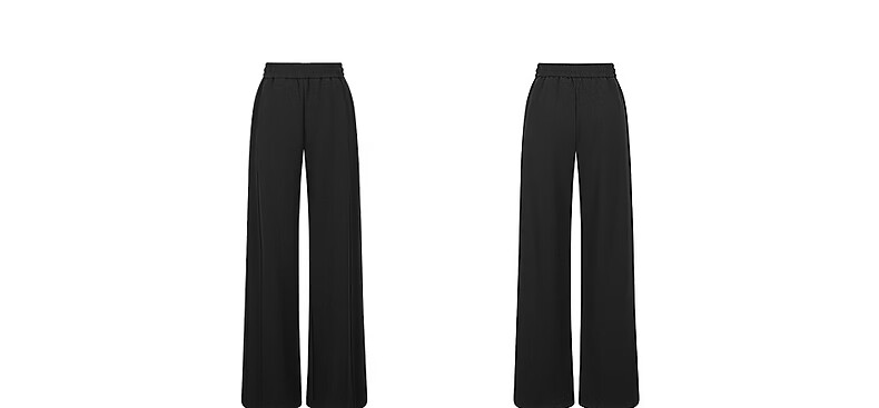 Yixiang Liying White Mask Pants Casual Women's Summer New Loose Draped Wide-Leg Straight Pants Gentle Black XL 28