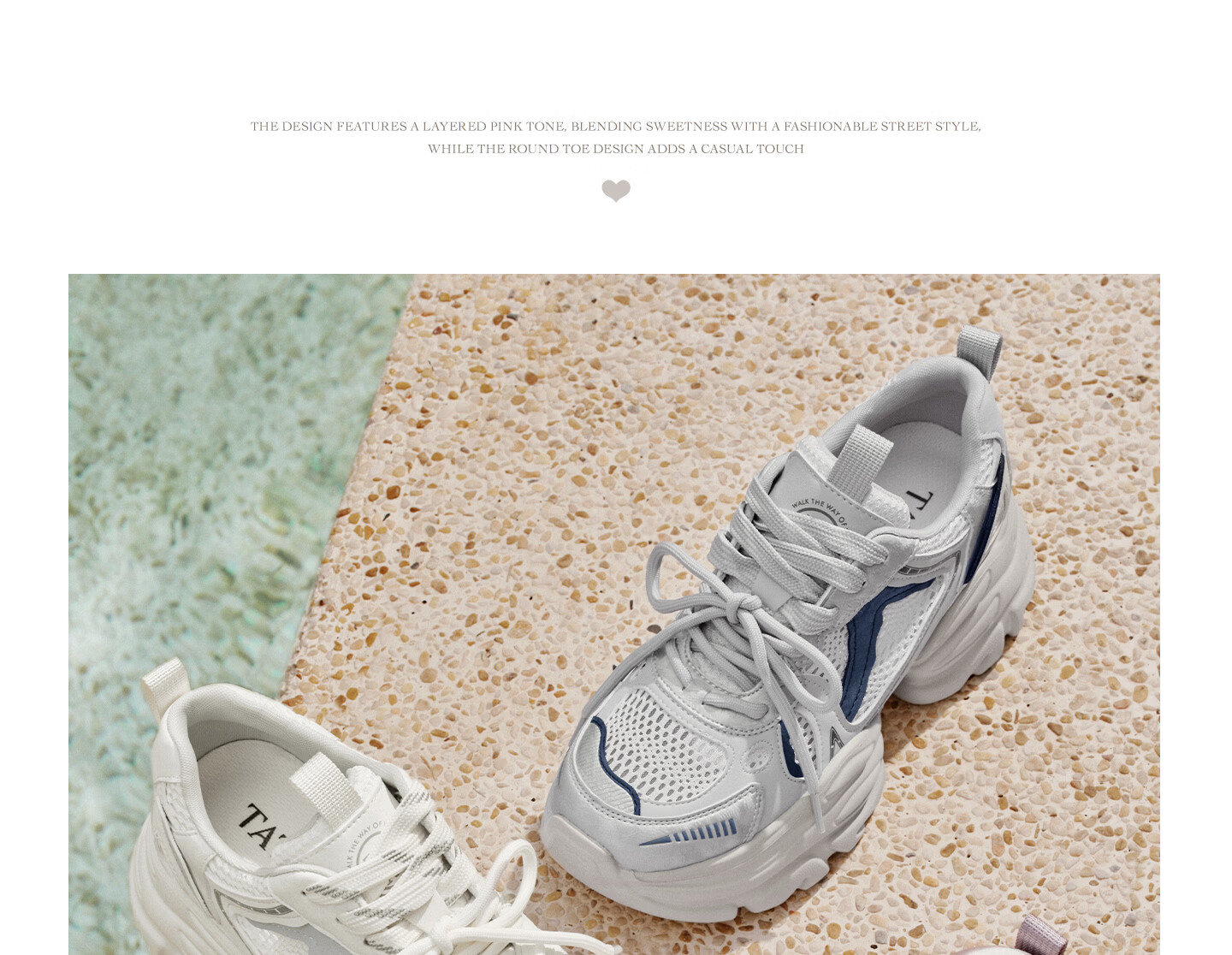 TATA Women's Summer Mesh Sports Shoes Thick Sole Breathable Dad Sneakers Off-White Size 39 11