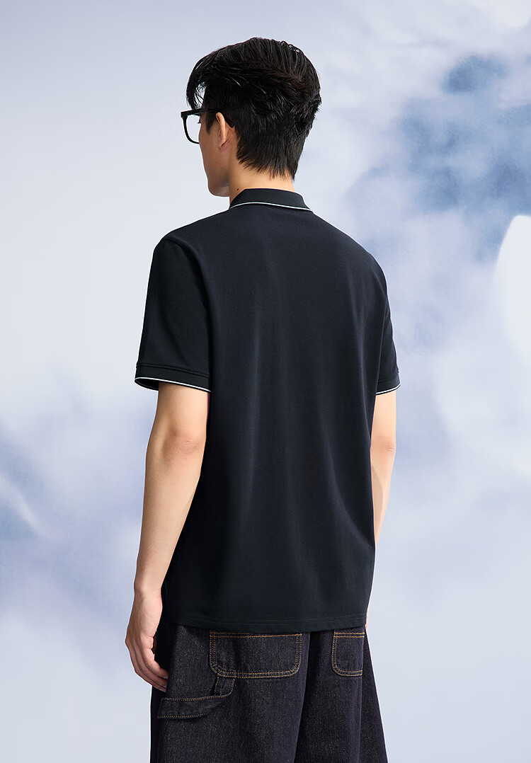 HLA Heilan Home Men's Short Sleeve Polo Shirt 2026 New Arrival Ma Dao Fa Cai Collar Cool Breathable Summer Short Sleeve 6