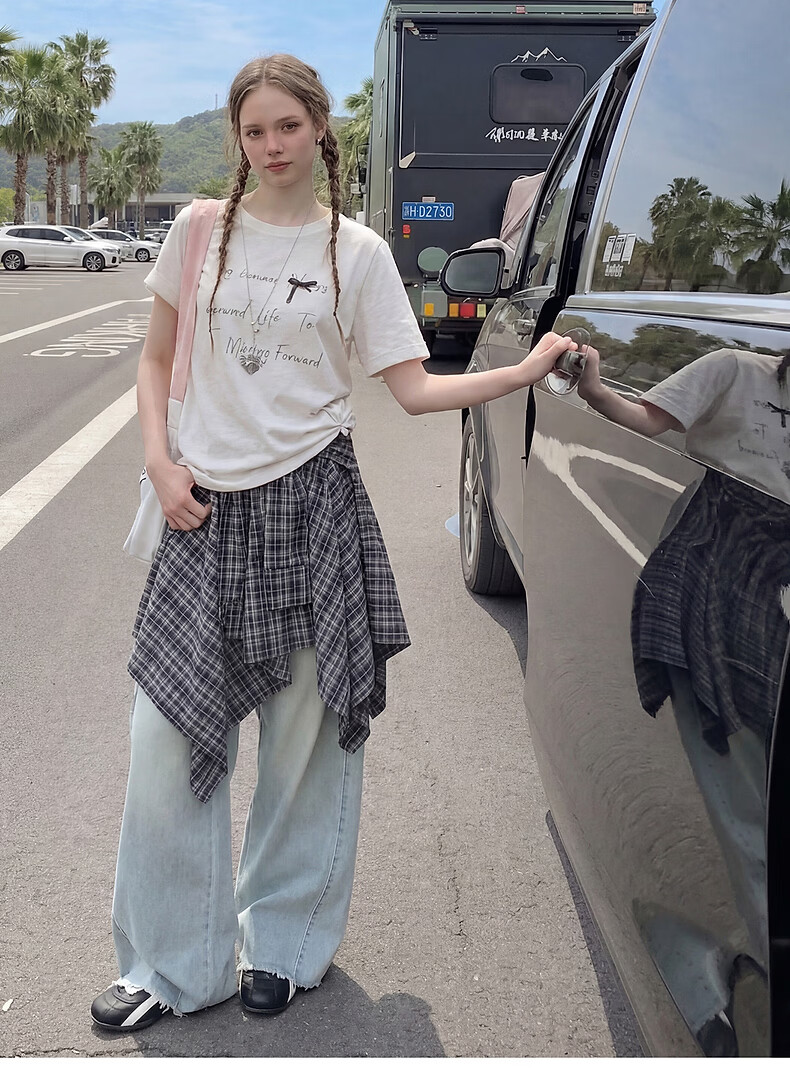 TonLion 2026 Spring Summer Women's Plaid Convertible Skirt Fashion Casual High-End Convertible Strapless Skirt 9