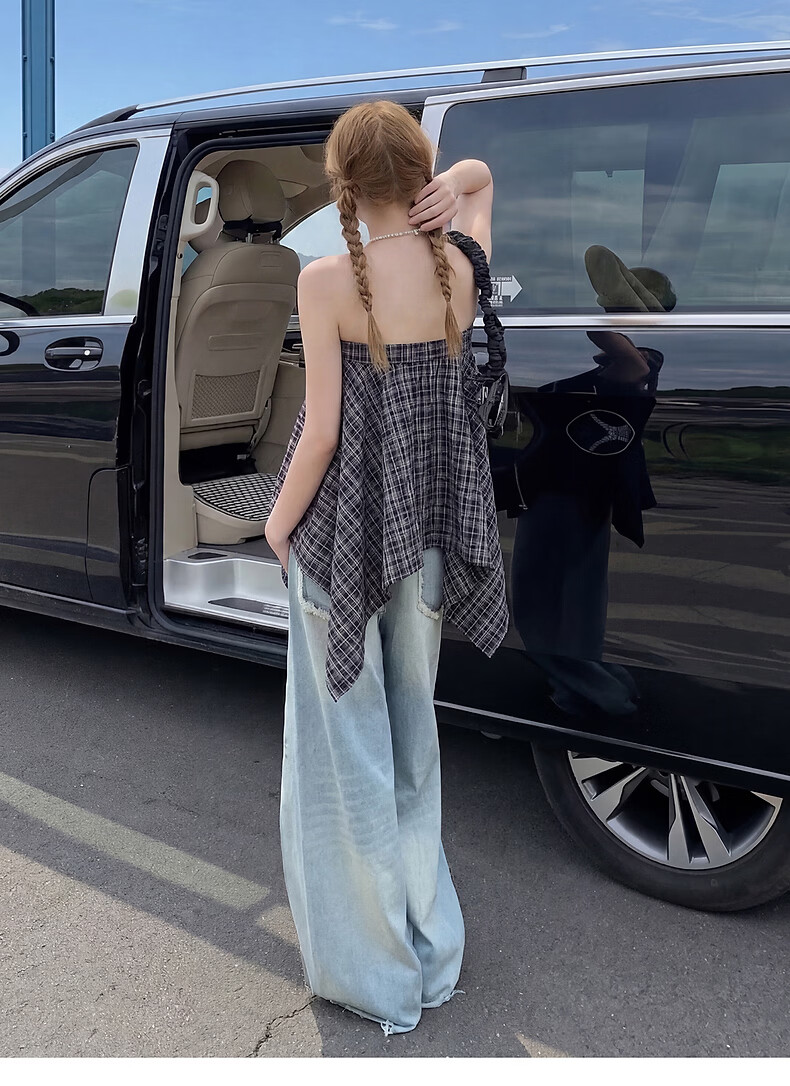 TonLion 2026 Spring Summer Women's Plaid Convertible Skirt Fashion Casual High-End Convertible Strapless Skirt 14
