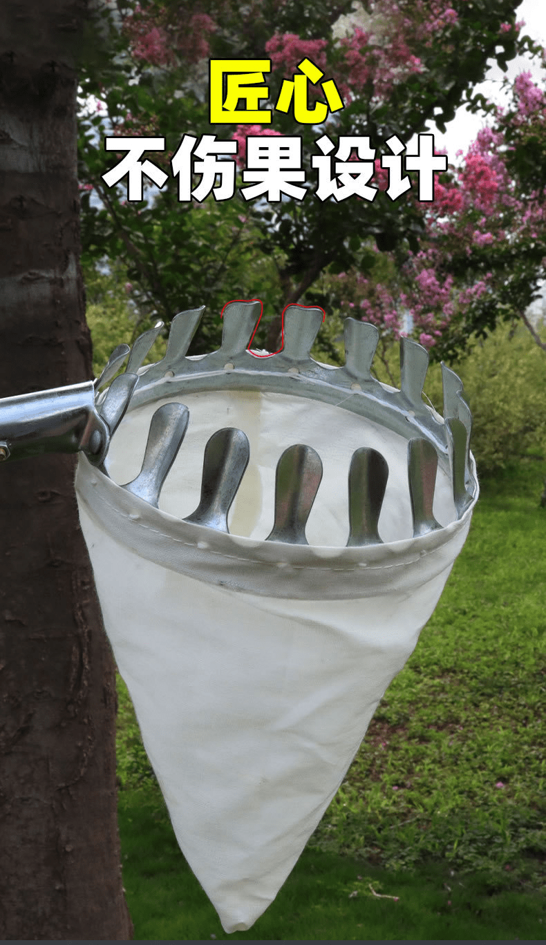 摘柿子专用工具神器伸缩杆摘水果苹果冬枣长杆果子摘果器高空桔子 6米