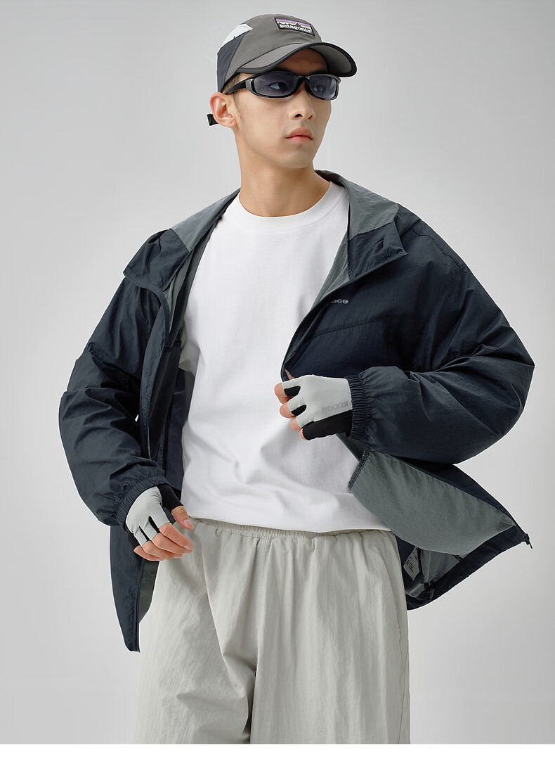 TonLion 2026 Summer New Men's Hooded Sun Protection Sports Casual Outdoor Loose Relaxed Premium Jacket 9