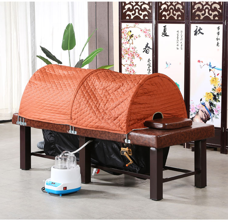 缦宛木 中药熏蒸床艾灸床汗蒸床艾灸床全身灸家用中草药熏蒸床砭石