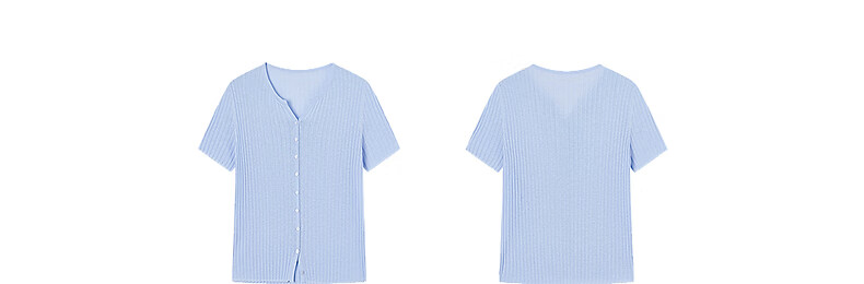 Yixiang Liying Solid Color Short Sleeve Linen Knitwear Women's New Soft Skin-Friendly Shoulder Fitting Top Milk Almond Beige L 50