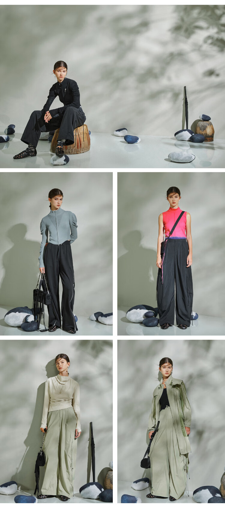 Rizhuo City Light Outdoor Women's 2026 Summer New Sports Drawstring Loose Wide-Leg Sun Protection Casual Pants 7