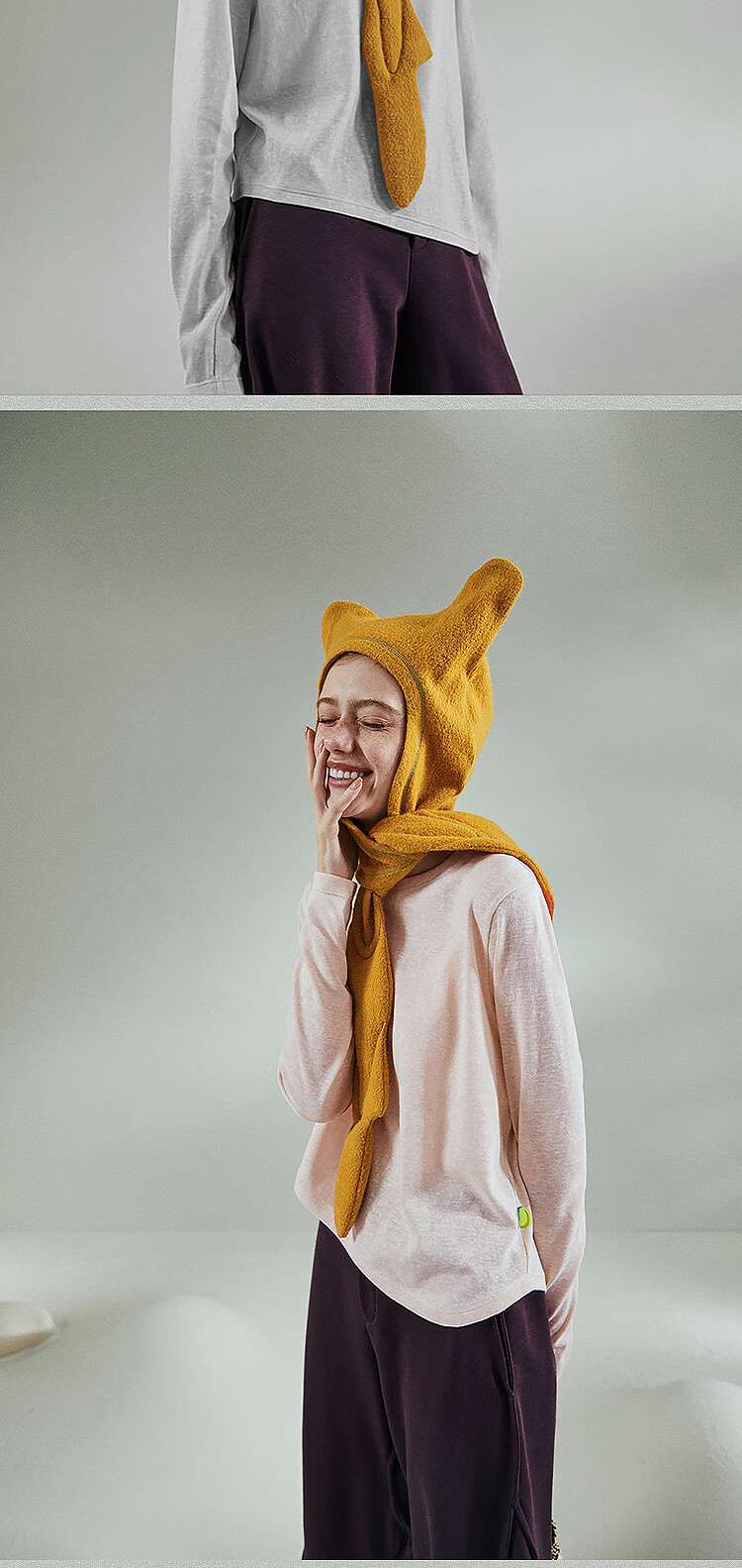 Rizhuo Rizhuoqu Snow Monster Long Sleeve T-Shirt 2026 New Spring Design Loose Slim Fit Solid Color Versatile Shoulder Top 19