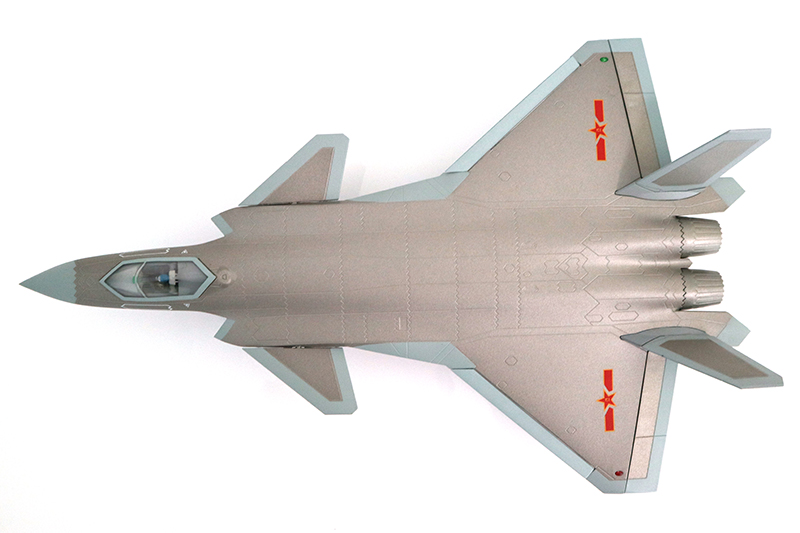 歼20战斗飞机模型 j-20合金飞机仿真模型退伍纪念成品展览展示 1:60