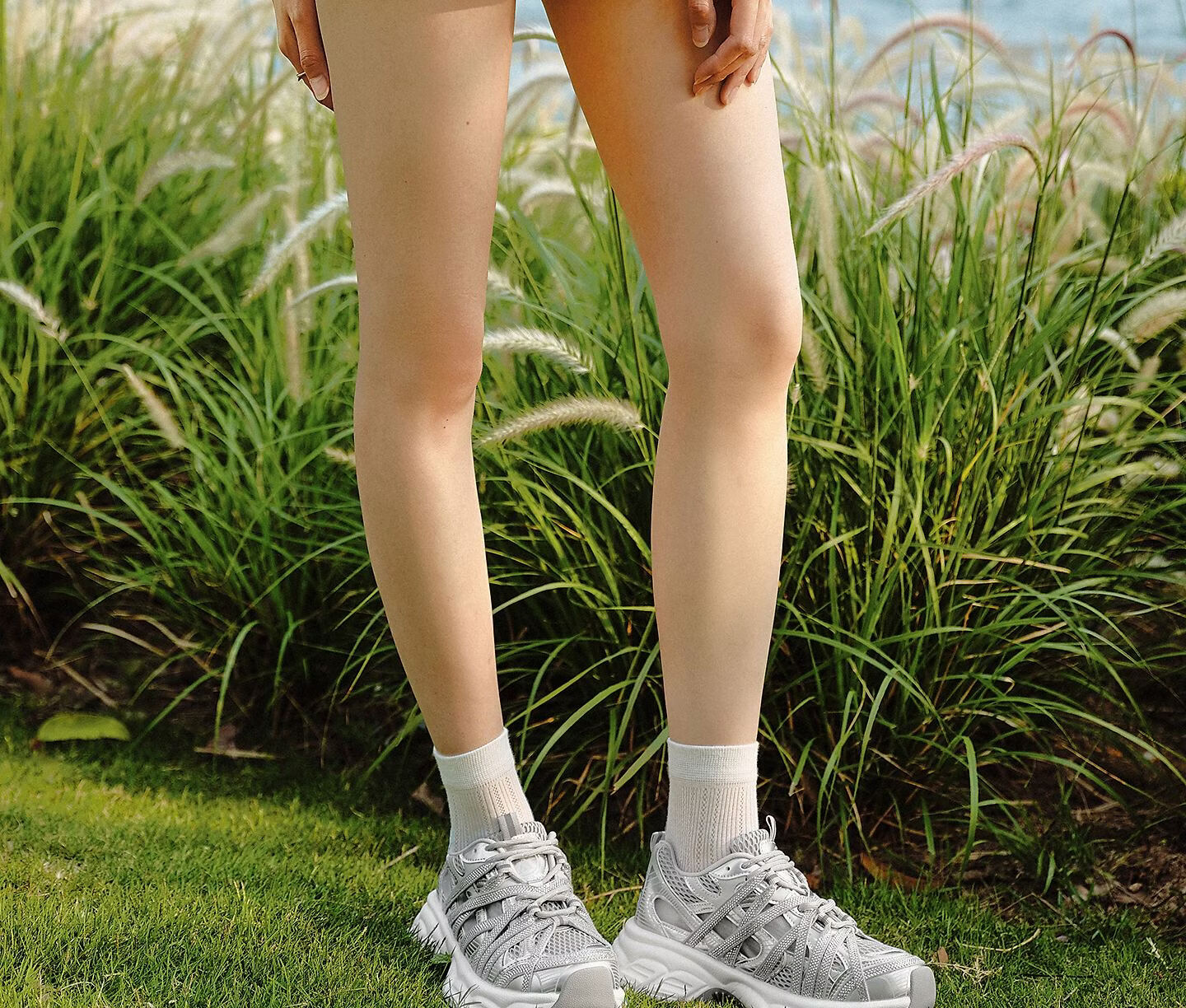 TATA Women's Summer Mesh Casual Sports Shoes Breathable Thick Sole Dad Sneakers Beige Size 38 16