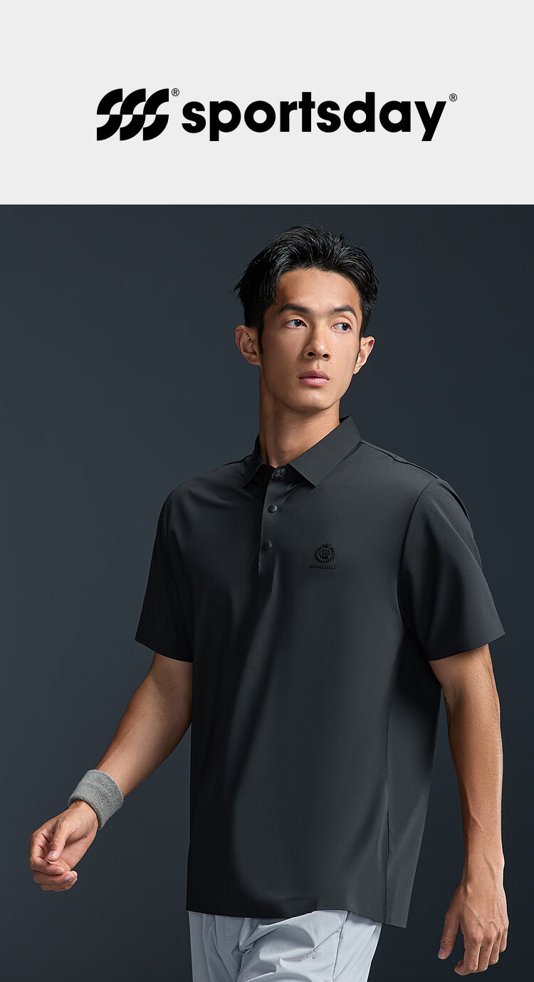 HLA Men's Short Sleeve Polo 26 Summer Equestrian Sports SPORTSDAY Breathable Short T-Shirt 1