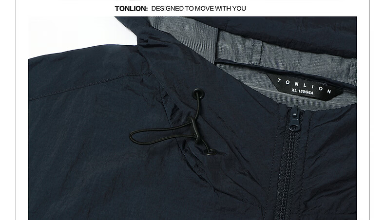 TonLion 2026 Summer New Men's Hooded Sun Protection Sports Casual Outdoor Loose Relaxed Premium Jacket 24