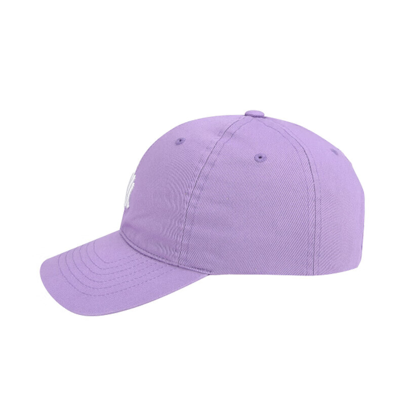 mlb棒球帽 情侣小字母ny帽子 韩版潮流弯檐鸭舌帽91479 紫色/ny f