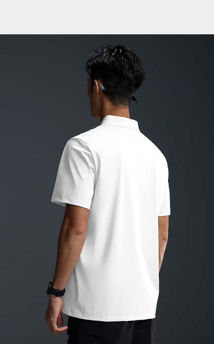 HLA Hailan Home Men's Short Sleeve Polo Summer 2026 Training Breathable Sports Shirt 7