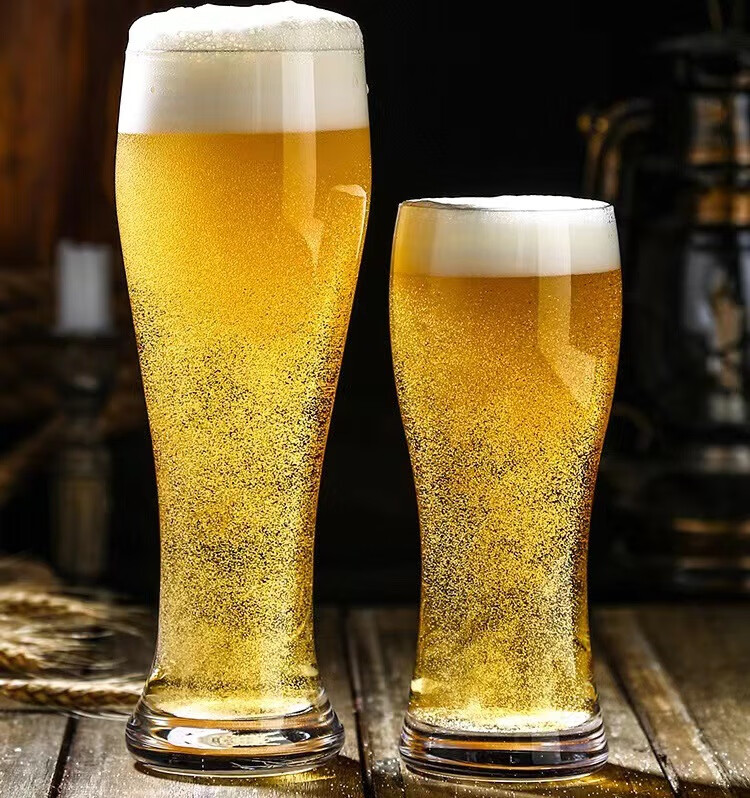 500ml 大扎啤杯大号网红家用玻璃子精酿创意酒杯精致大容量酒馆酒吧