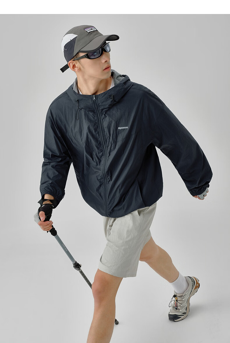 TonLion 2026 Summer New Men's Hooded Sun Protection Sports Casual Outdoor Loose Relaxed Premium Jacket 4