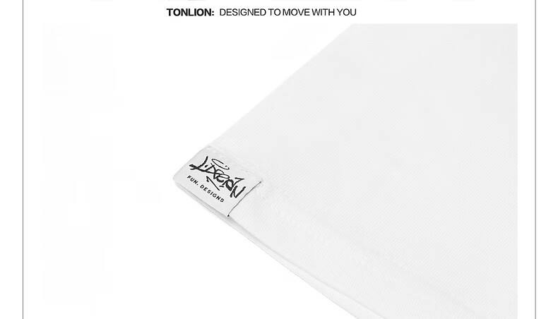 TonLion 2026 Summer New Men's Short Sleeve T-Shirt Unique Design White Stylish Versatile 19