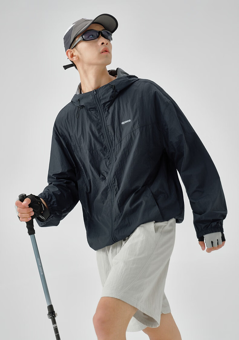 TonLion 2026 Summer New Men's Hooded Sun Protection Sports Casual Outdoor Loose Relaxed Premium Jacket 2