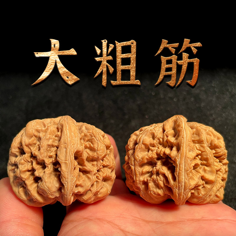 山中玉 文玩核桃 大粗筋小众品种大尺寸核头古玩麻核桃送礼物中秋礼物