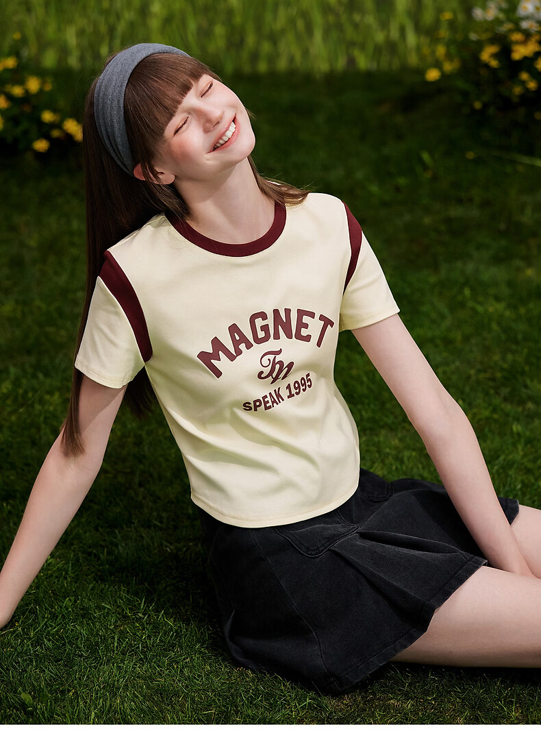 TonLion 2026 Summer New Women's Short Sleeve T-Shirt Unique Design Beautiful Youthful Petite Crop Top 10